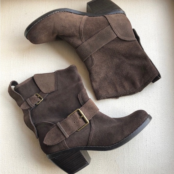 PERFECT BROWN SUEDE BOOTS - Picture 1 of 4